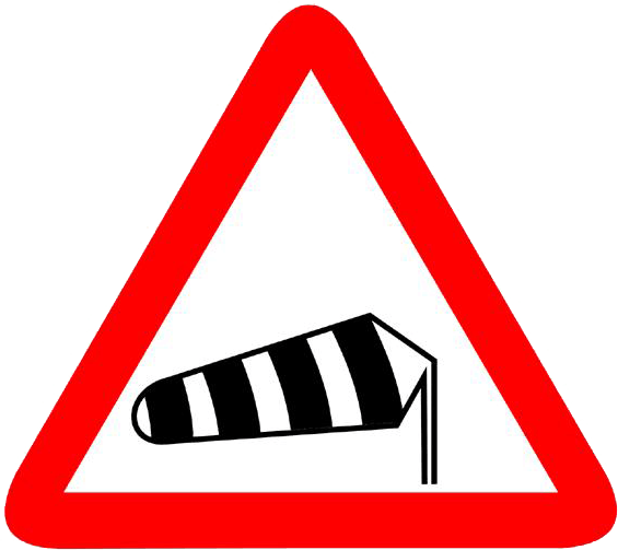 Señal ráfagas de viento