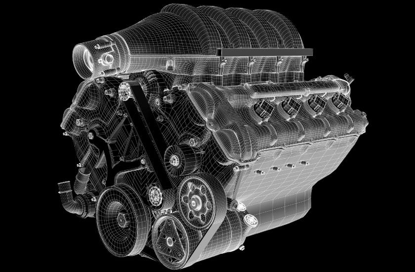 Motor de gasolina coche