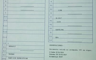 La vigencia de la ITV y los kilómetros del vehículo se reflejarán en el permiso de circulación