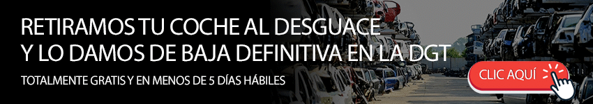 gestionamos la baja de tu coche y su retirada al desguace