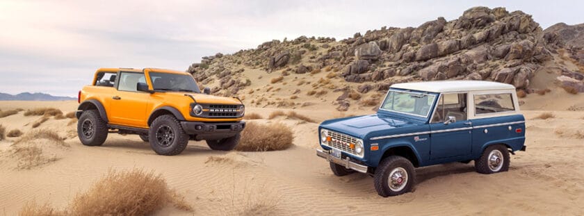 Ford bronco original y nuevo