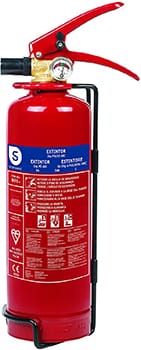 Smartwares Extintor de Polvo Seco de 1 KG