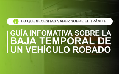 Guía baja temporal coche robado