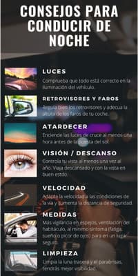 Conducir de noche consejos de seguridad