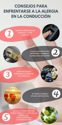 Evitar alergia al conducir consejos